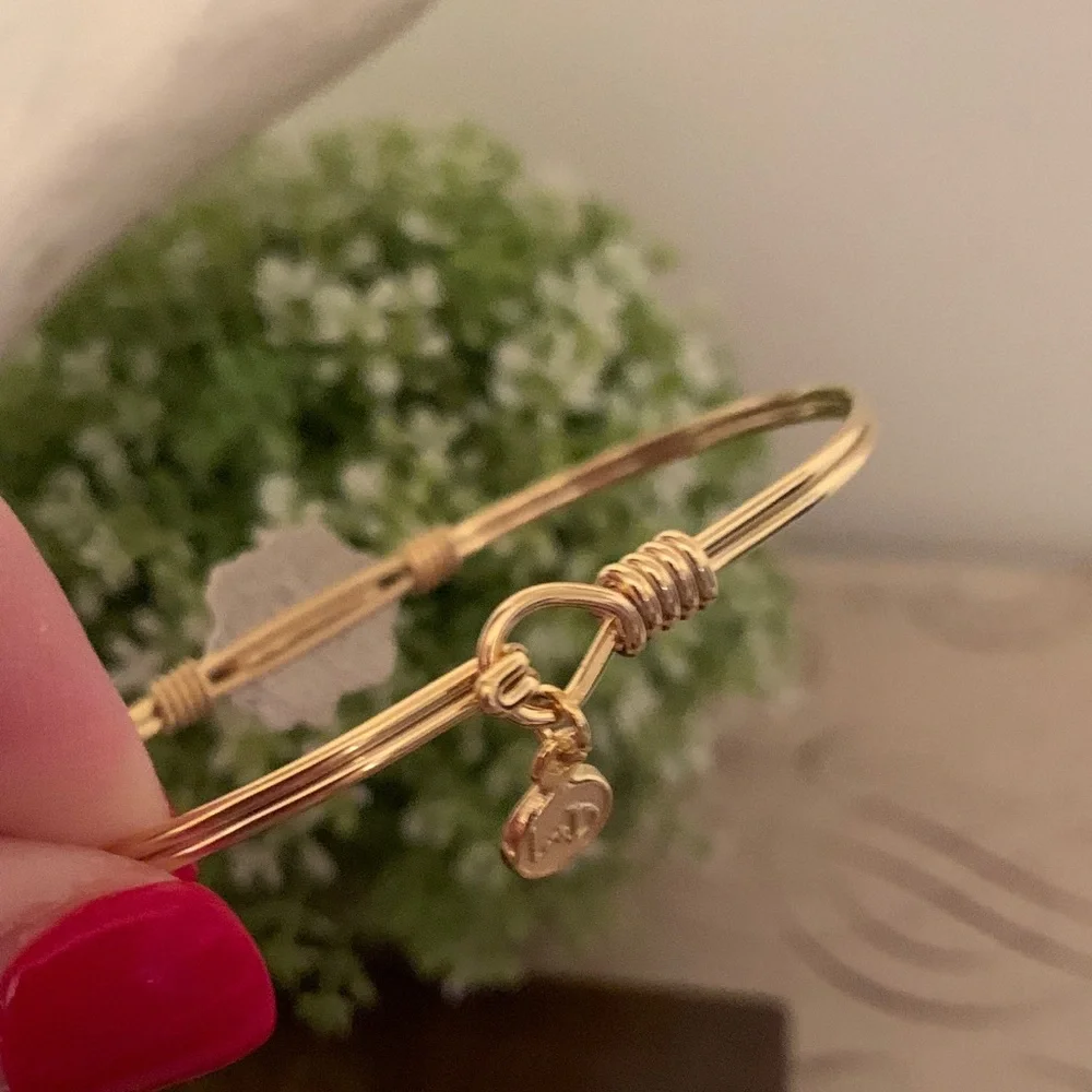 Luca + Danni Gold Bracelet with Poinsettia Flower
